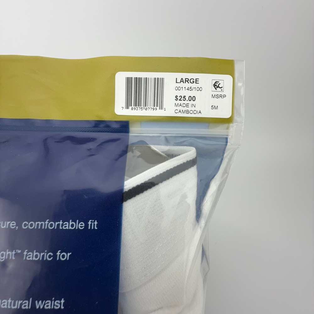 Jockey Pouch Briefs 3 Pack White Cotton Stretch‎ H-Fly Classic Fit Large 001145 - Picture 3 of 5